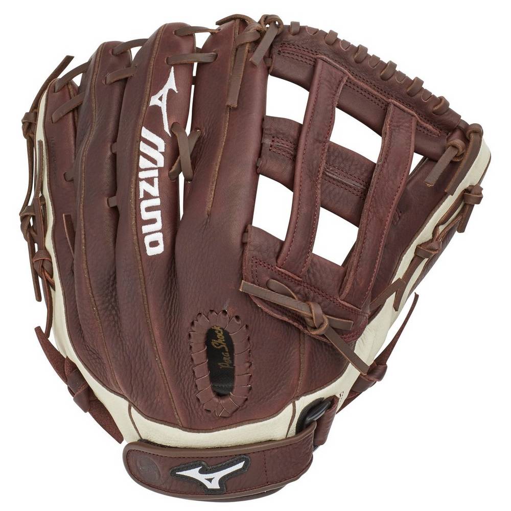 Luva Mizuno Softball Franchise Series Slowpitch 13" - Homem - Cafes/Prateadas - OPNAW6128